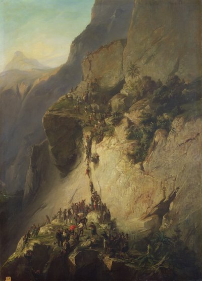 The Taking of Fort Fautuhua, Tahiti, 17th December 1846 by Charles Giraud
